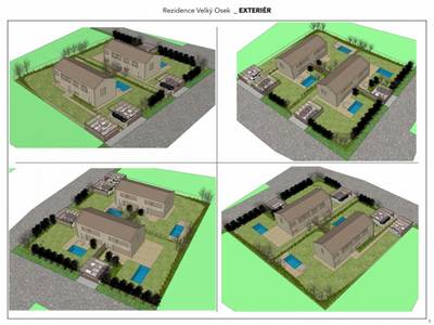 Stavební pozemek 2.200 m2 a projekt se stavebním povolením pro výstavbu dvou dvo