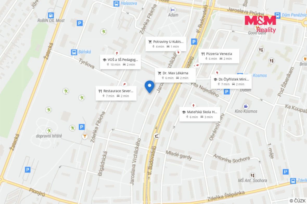 Prodej bytu 3+1, 73 m², OV, Most, ul. Jaroslava Vrchlického