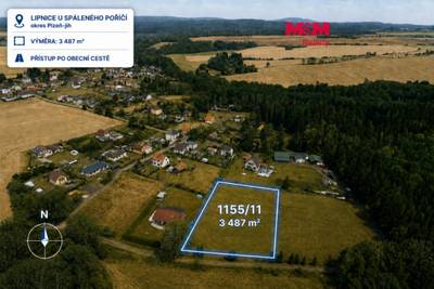 Poz. k bydlení, 3487 m², Spálené Poříčí