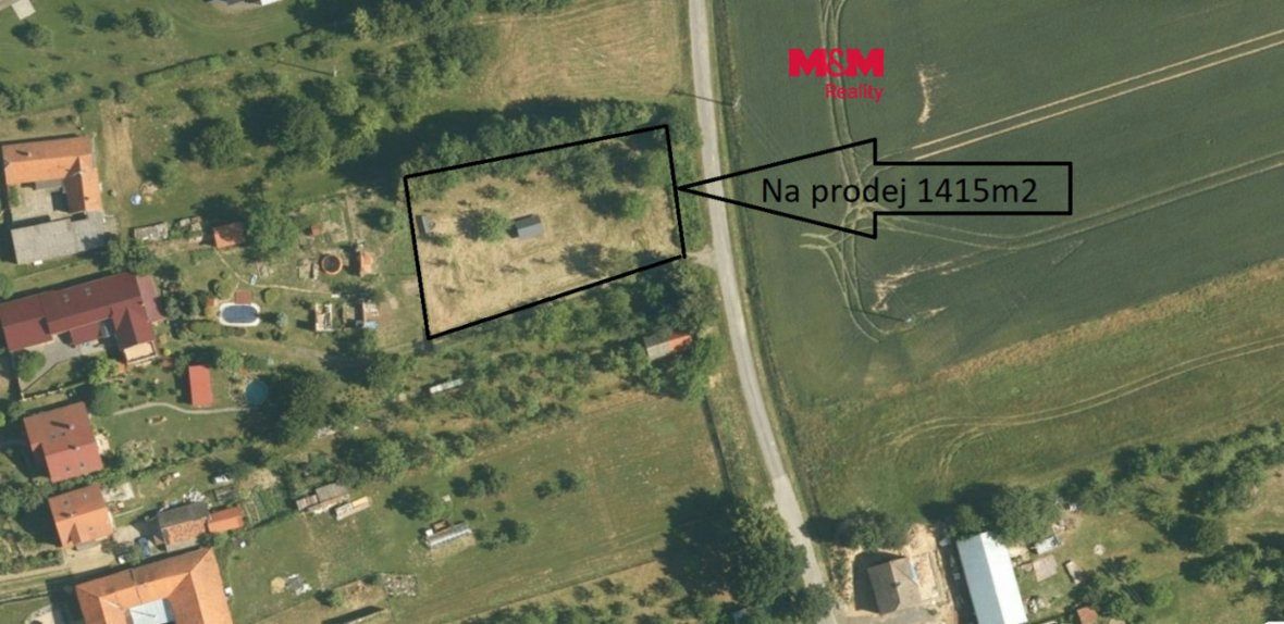 Prodej pozemku k bydlení, 1415 m², Milenov