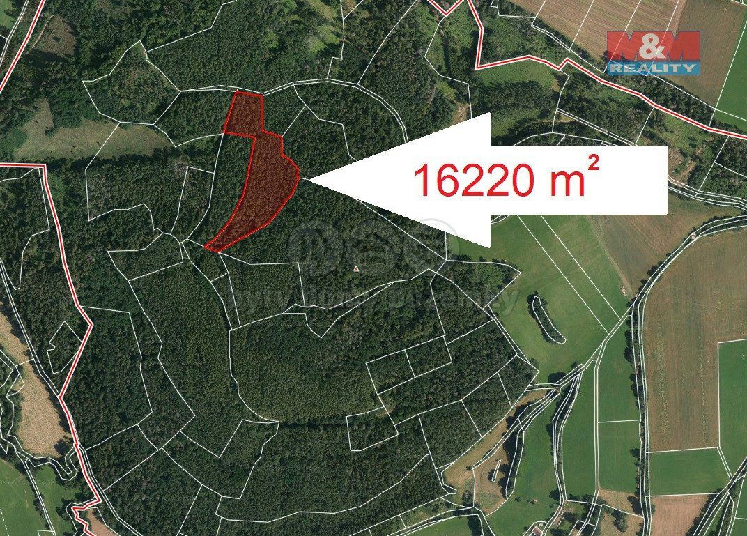 Prodej lesa v Petrovicích 16220 m²