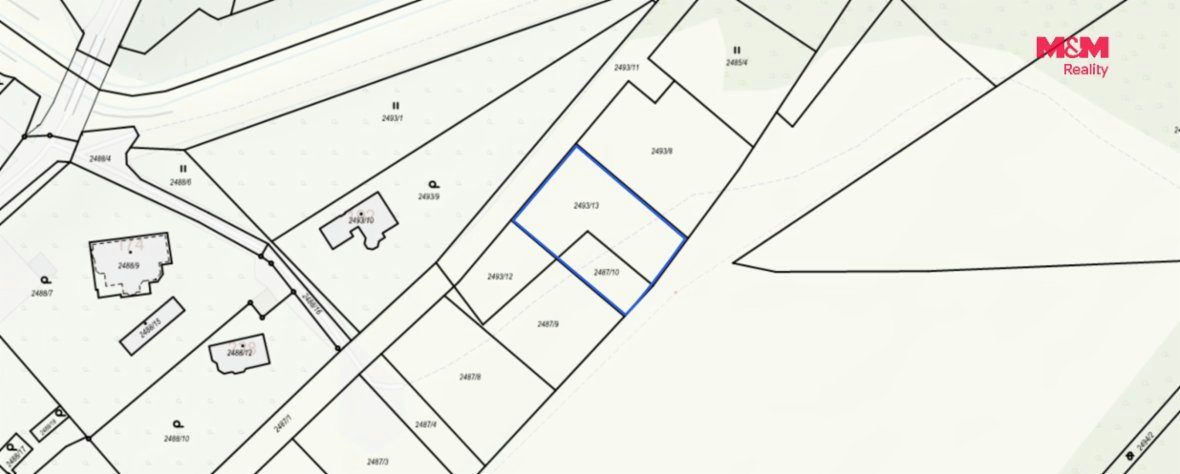 Prodej pozemku k bydlení, 1080 m2,v Černovicích