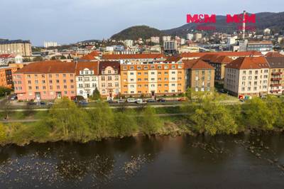 Pronájem bytu 2+kk, 44 m²,Ústí nad Labem, Střekovské nábřeží