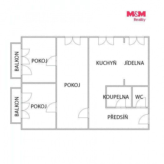 Prodej bytu 3+1, 67 m², Ostrava, ul. Výškovická