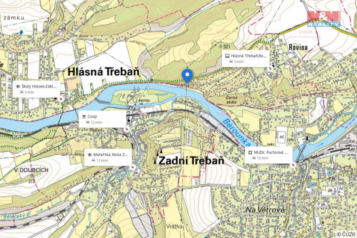 Prodej zahrady, 589 m², Hlásná Třebaň