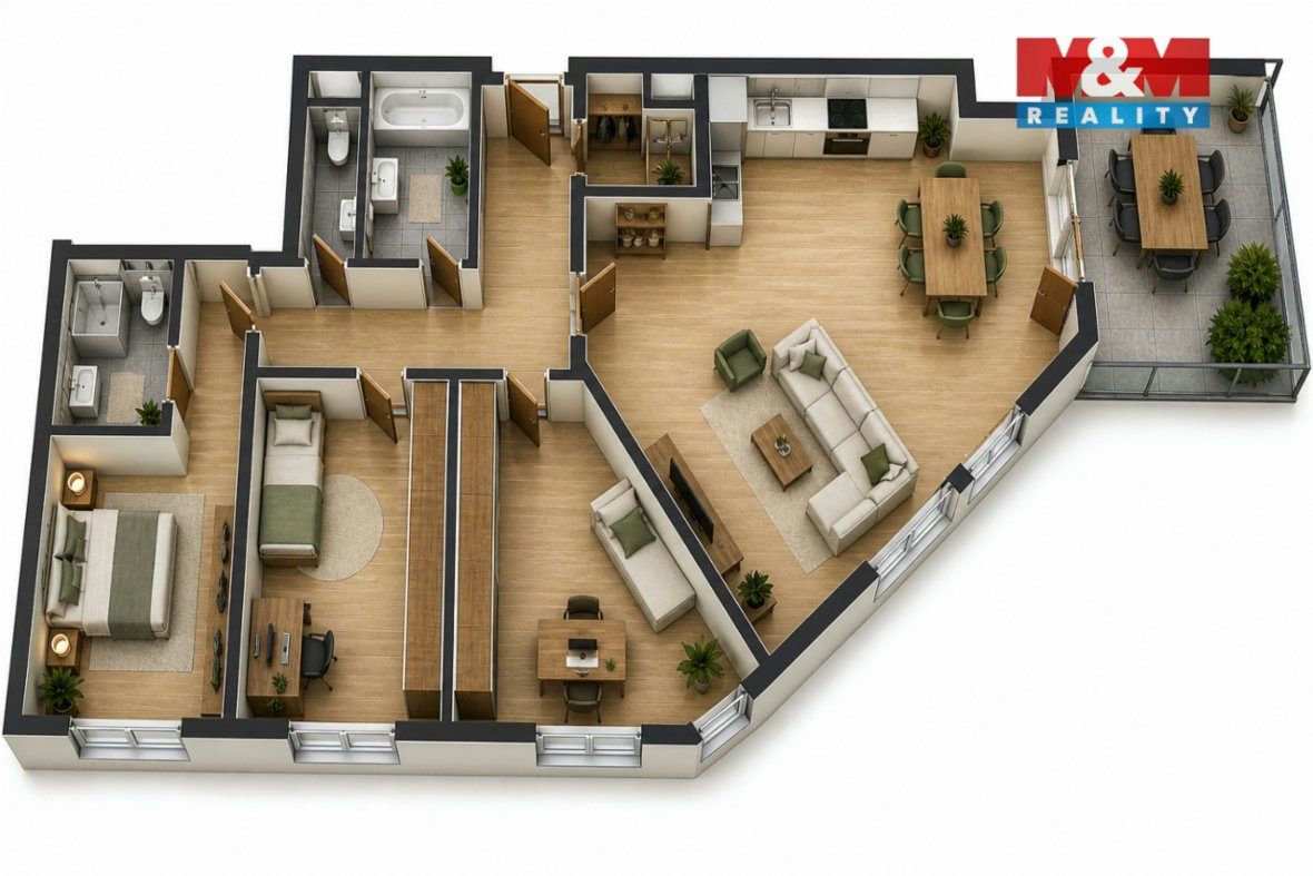 Prodej bytu 4+kk, 104 m², Praha, ul. Makedonská