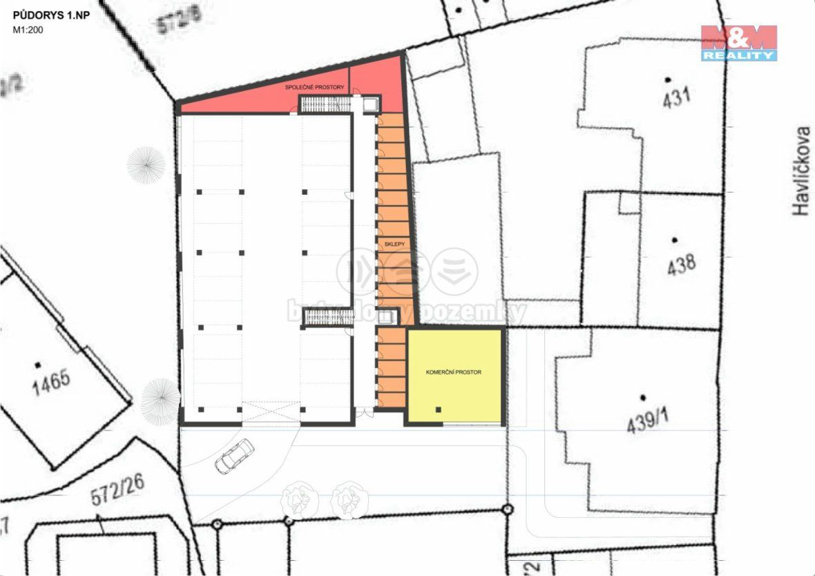 Prodej komerčního pozemku,1 795 m², Strakonice,ul.Havlíčkova