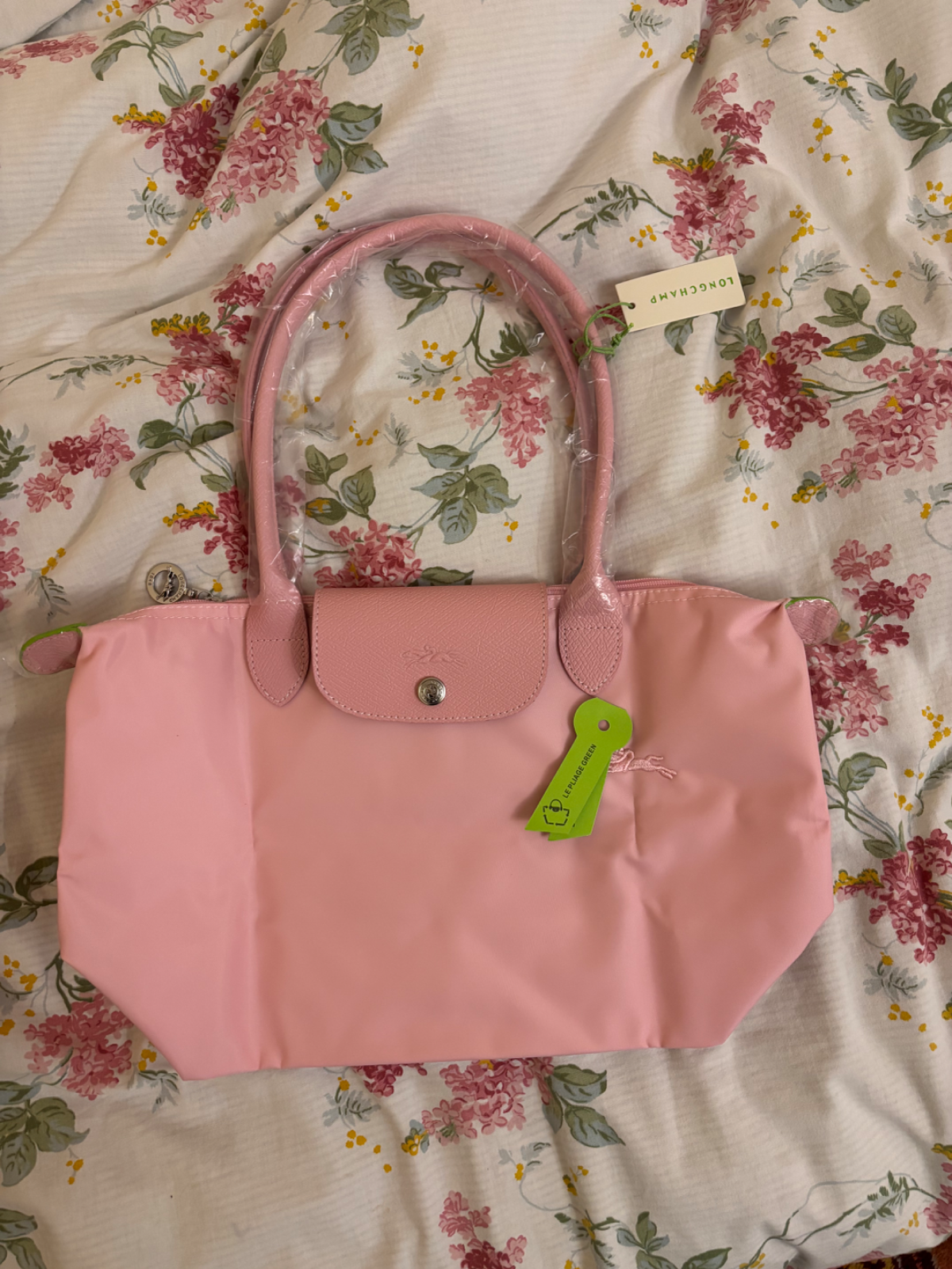 Longchamp Le Pliage – růžová kabelka 