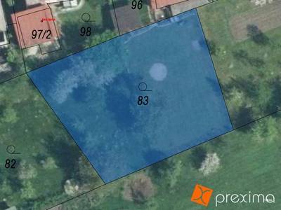 Prodej 1/6 pozemku 123 m2