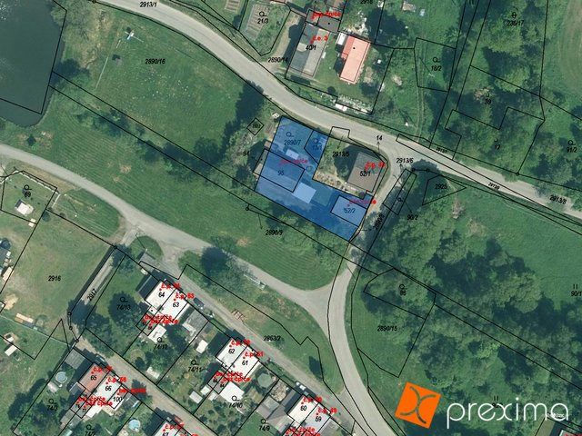 Prodej 1/16 pozemků 51 m2