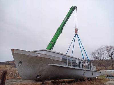 Ocelová motorová loď Želivka