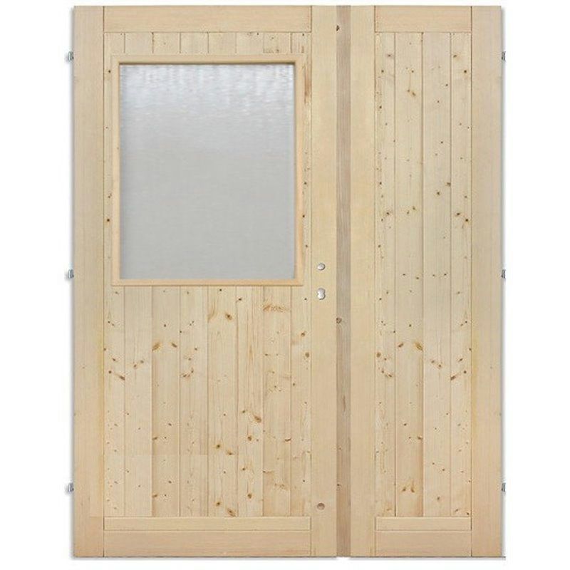 Palubkové Hdveře dvoukřídlé 1/3 sklo 125