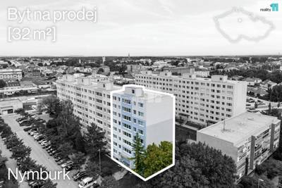 Prodej, bytu, 2+kk, 32 m2, Nymburk