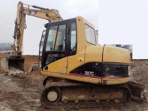 Caterpillar 307 C (7t ocel pasy+KLADIVO, r.v. 2008