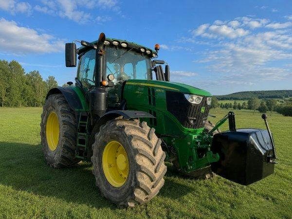 John Deere 6250R, 184, r.v. 2018, barva zelená,