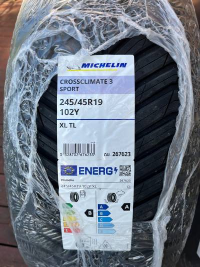 MICHELIN CROSSCLIMATE 3 SPORT 245/45 R19 102Y XL – NOVÉ – DOT 5025