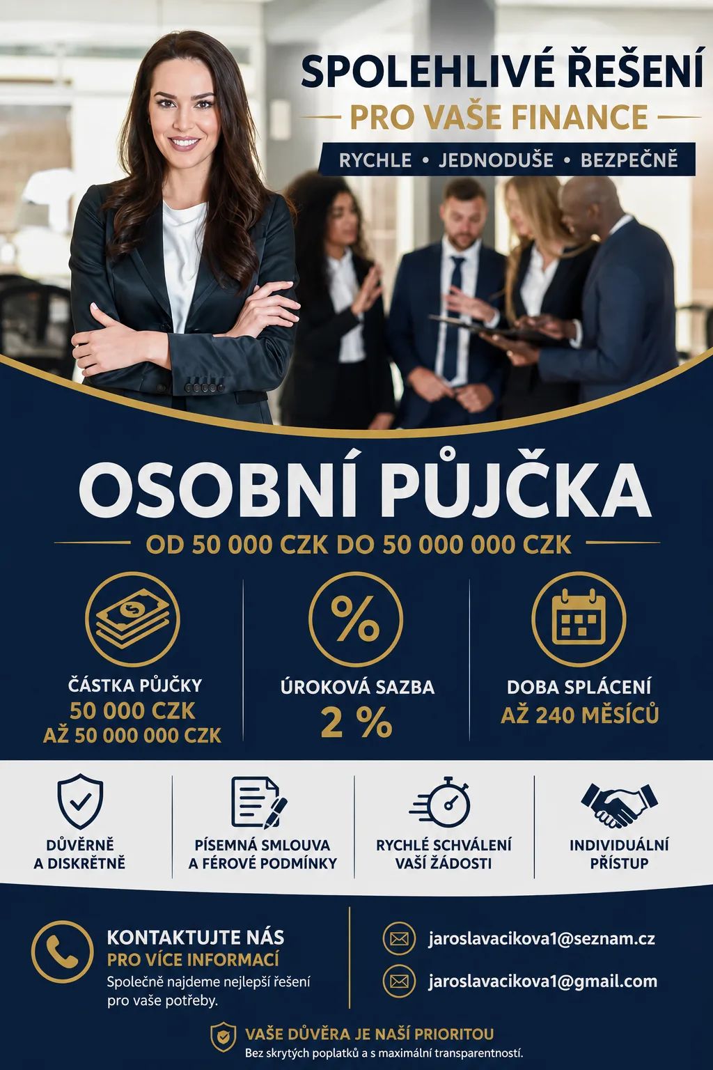 Půjčka k dispozici s jednoduchým procesem a rychlou odpovědí. ? 