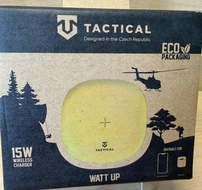 Bezdrátová nabíječka, 15W, tactical - nová