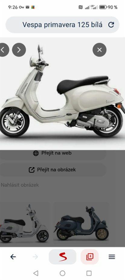 Prodám Vespa Primavera 125 bílý