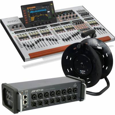 Behringer Wing 50-metre CAT5 Reel and Mi