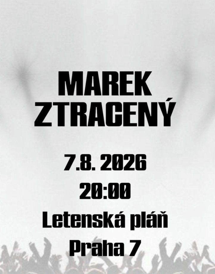 Vstupenky na koncert Marka Ztraceného