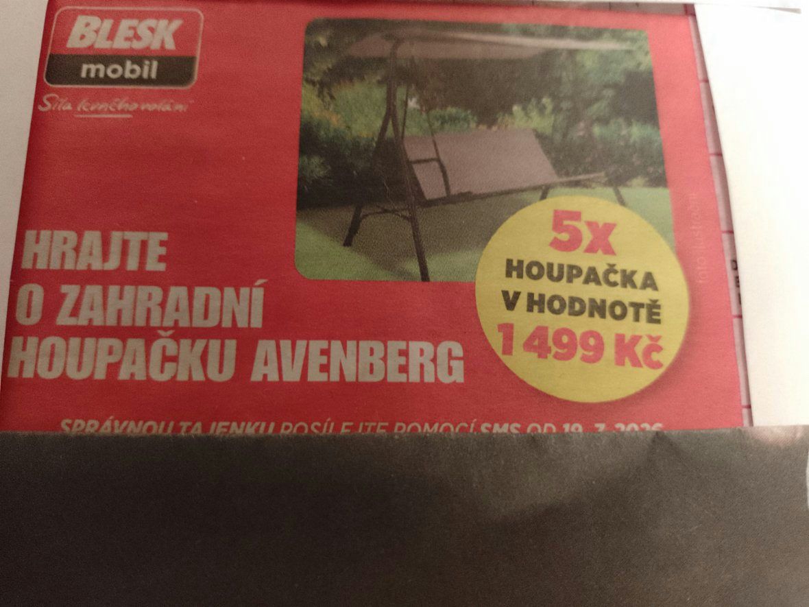 Prodej zahradní houpačky