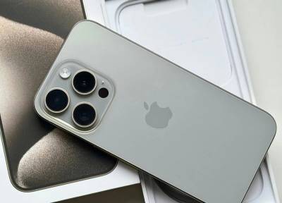 iPhone 15 Pro Max Natural Titanium BATERIE 100% TOP