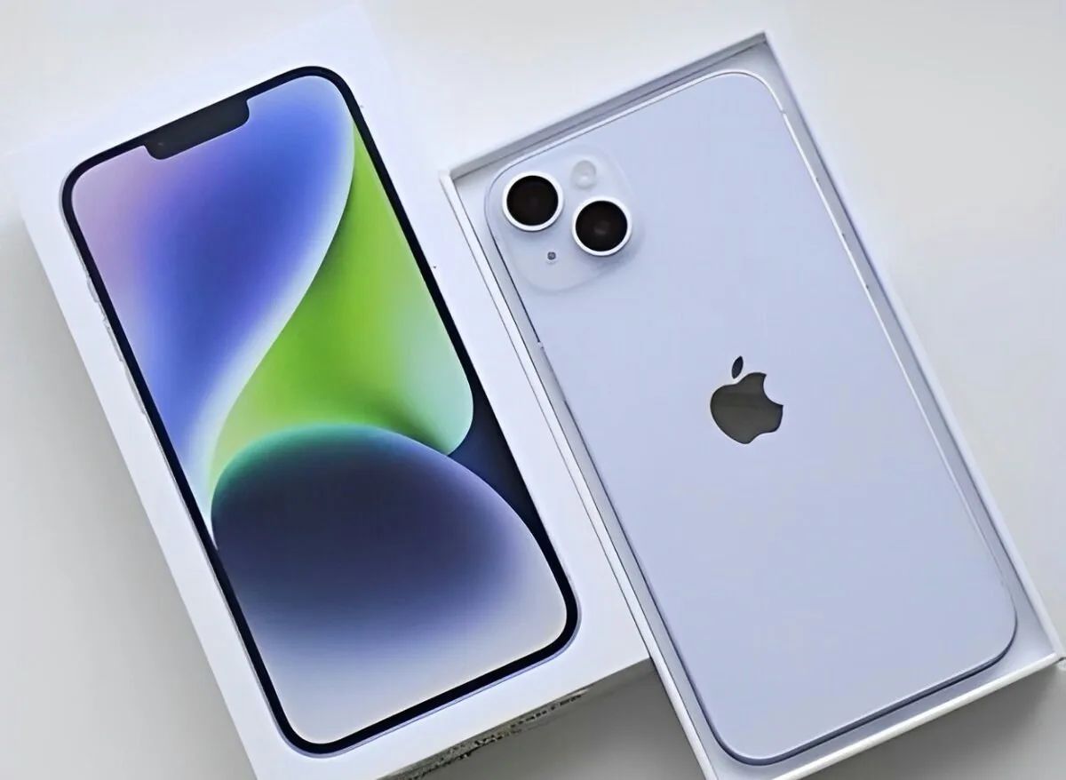 iPhone 14 Purple BATERIE 100% TOP