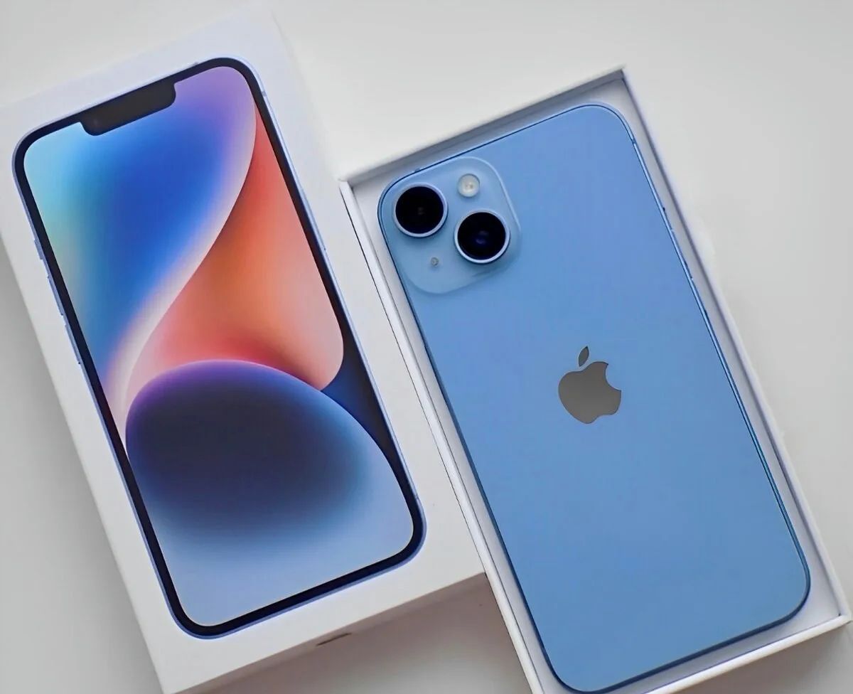 iPhone 14 Blue BATERIE 100% TOP