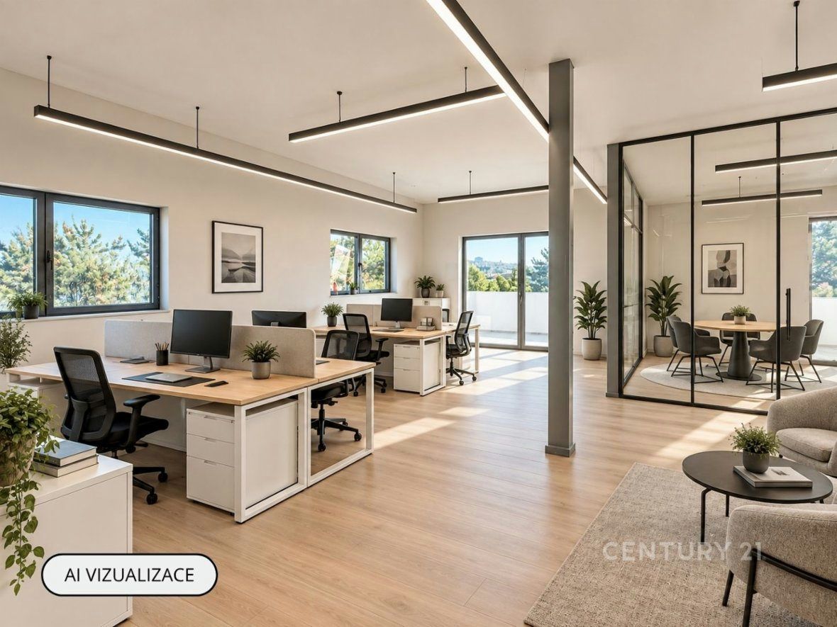 Pronájem moderních kanceláří 110 m² s terasou 40 m² – Brno