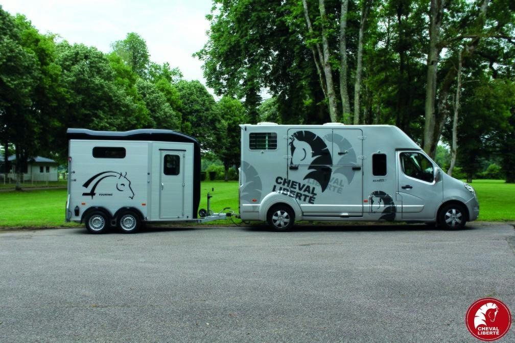 Pro přepravu koní Touring Country, ČERNÝ, Přívěs