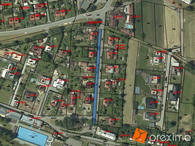 Prodej 1/5 pozemku 162 m2