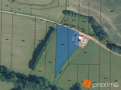 Prodej 1/54 pozemků 55 m2
