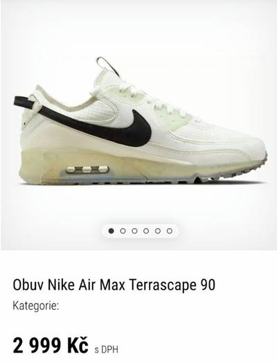 Boty Nike Air Max Terrascape 90 vel. 40,