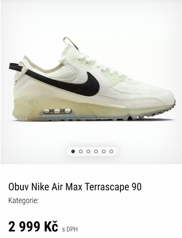 Boty Nike Air Max Terrascape 90 vel. 40,