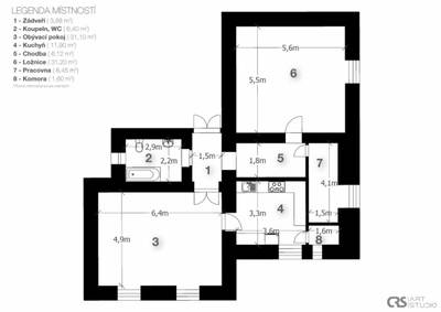 Prodej bytu 3+kk 99 m²
