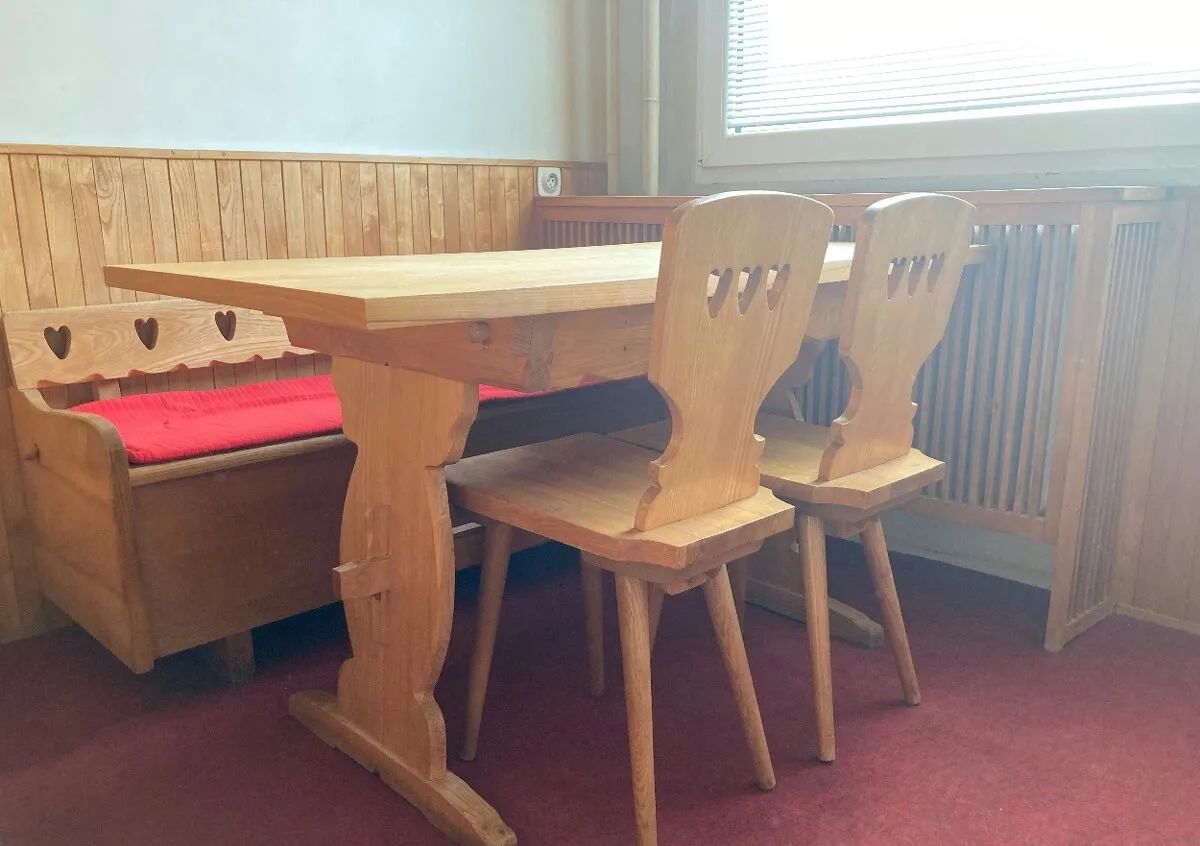 Jidelní kout + komoda masiv jasan