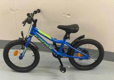 Dětské kolo zn. KROSS Racer 3.0 16" zelená/modrá lesk