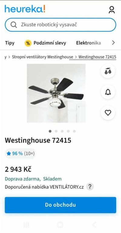 STROPNÍ VENTILÁTOR