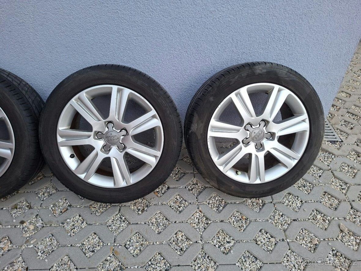 Alu kola 5x112 R17 originál Audi pneu le