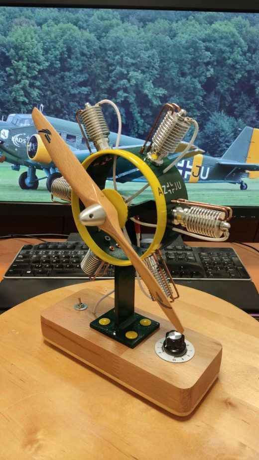 DIY stolní větrák - styl Junkers Ju52 CA