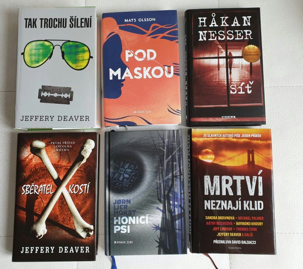 Různé detektivky - stav jako nové