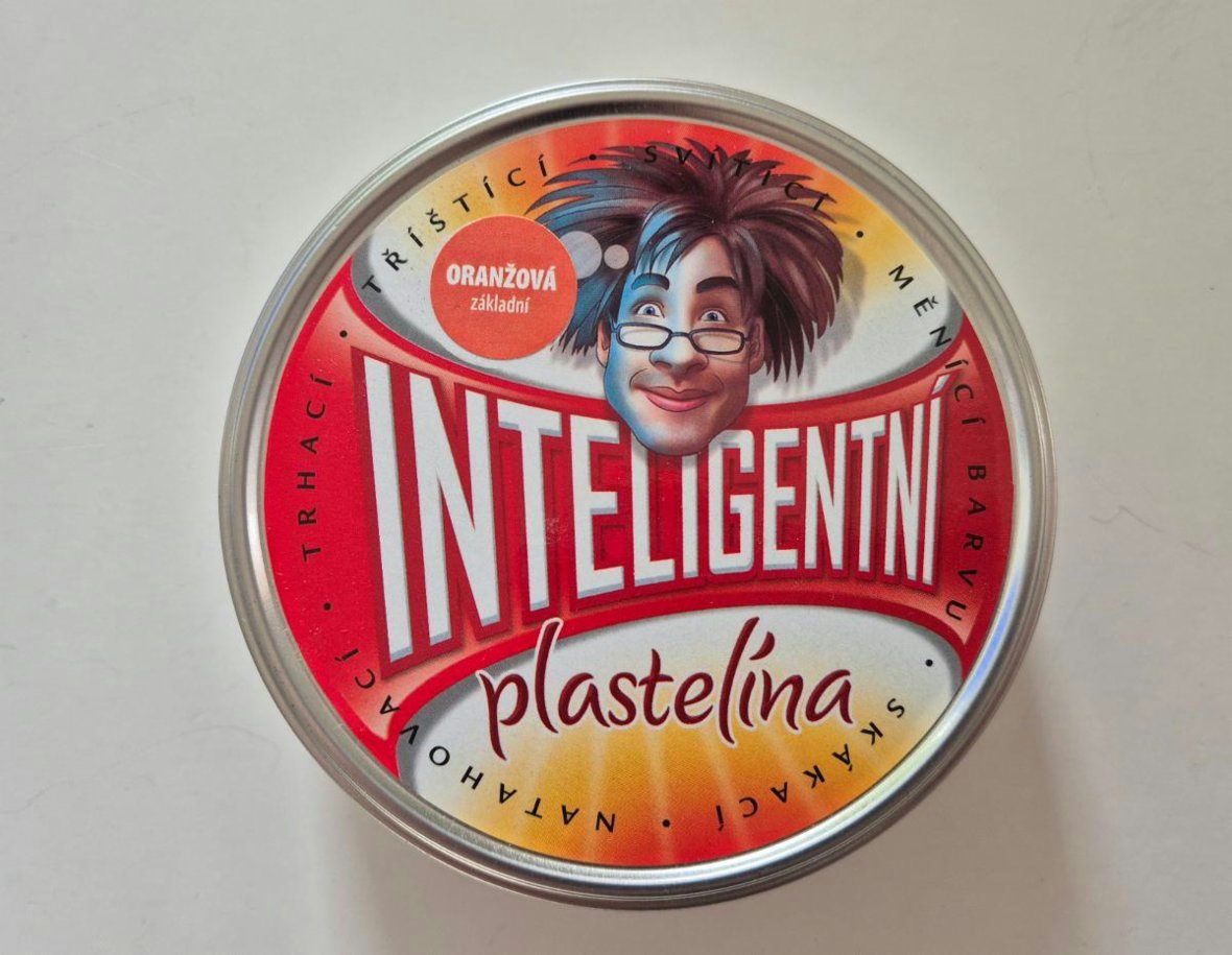 Inteligentní plastelína - oranžová